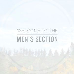 Welcome to the Men’s Section